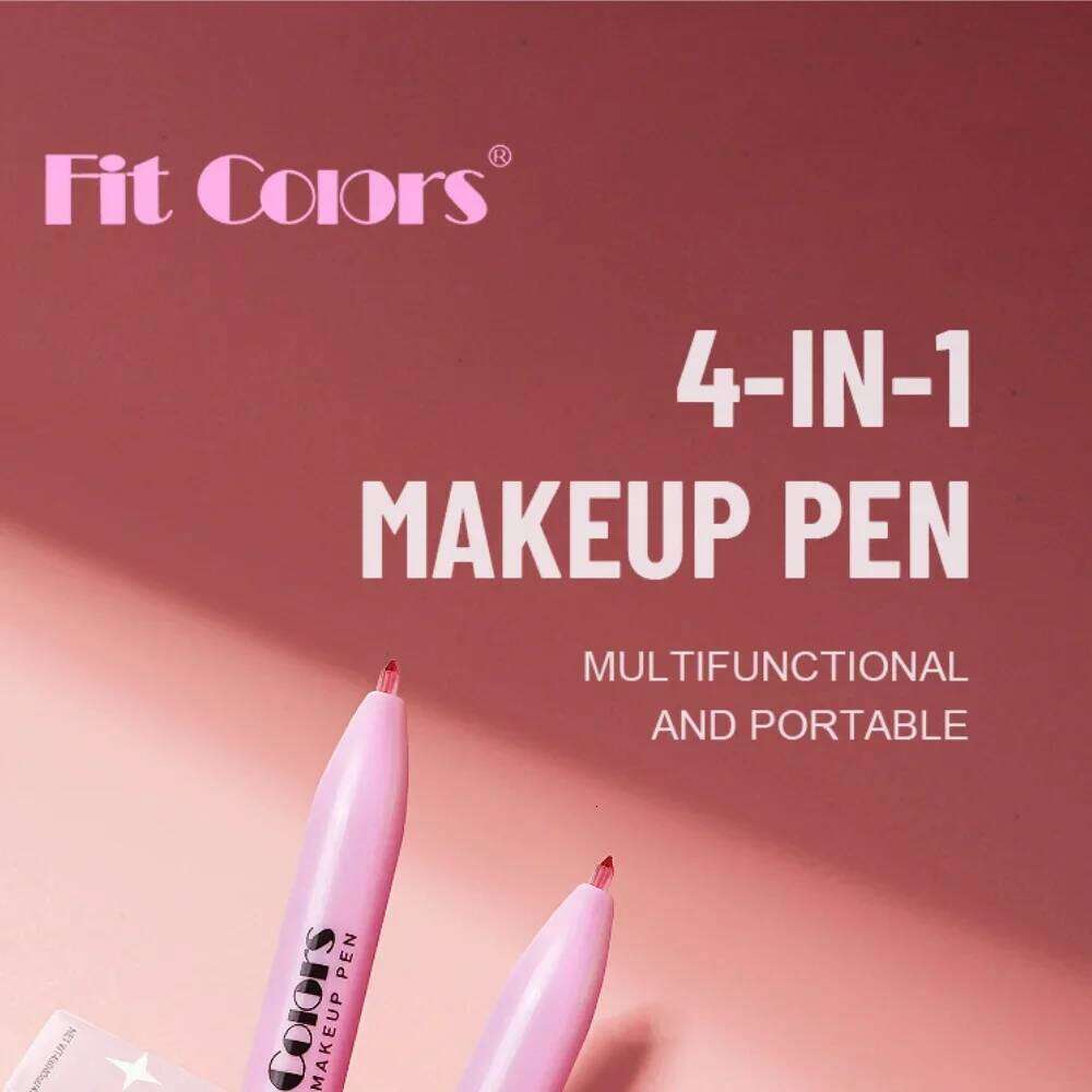 4-in-1 lti-Function Makeup Pen - Eyeliner Lip Liner Eyebrow Pencil Highlighter & Eyeshadow All-in-One Beauty Tool X250725 X250725