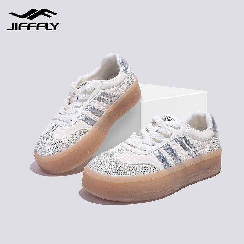 Jiffly Women's Fall/Winter 2025 Thicker Sole Elevating Shoes - Retro Fashion Sneakers