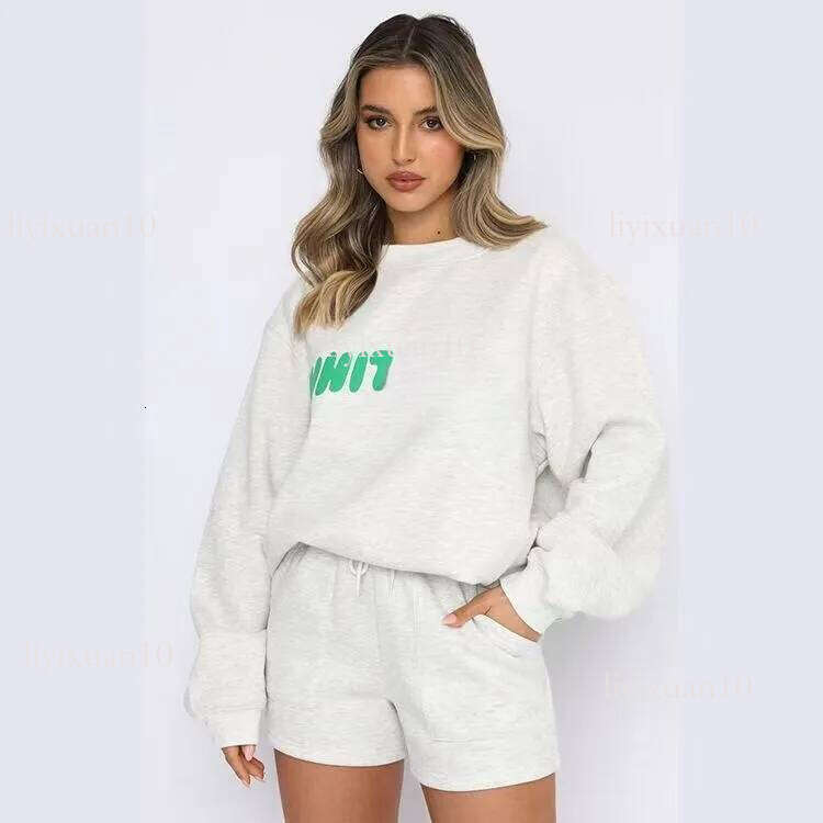 White Foxity Designer Tracksuits Womens hoodie sets womens 2 piece Streetwaer Letter Print White Autumn Winter Fashion Sports Sweatshirt Long Sleeve Hoodie e8a