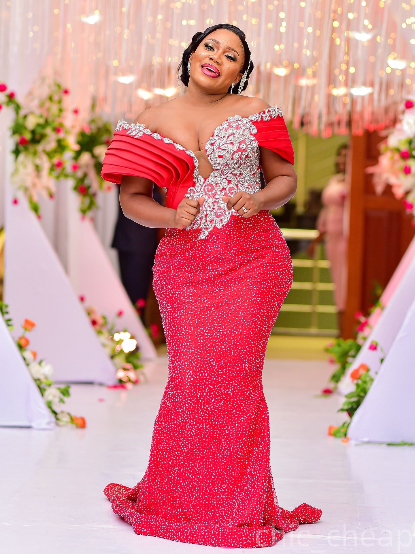 Mermaid Red Prom Dresses 2025 Sweetheart Lace Beaded Sparkly Evening Formal Party Second Birthday Engagement Gowns Plus Size Dress For Special Occasio