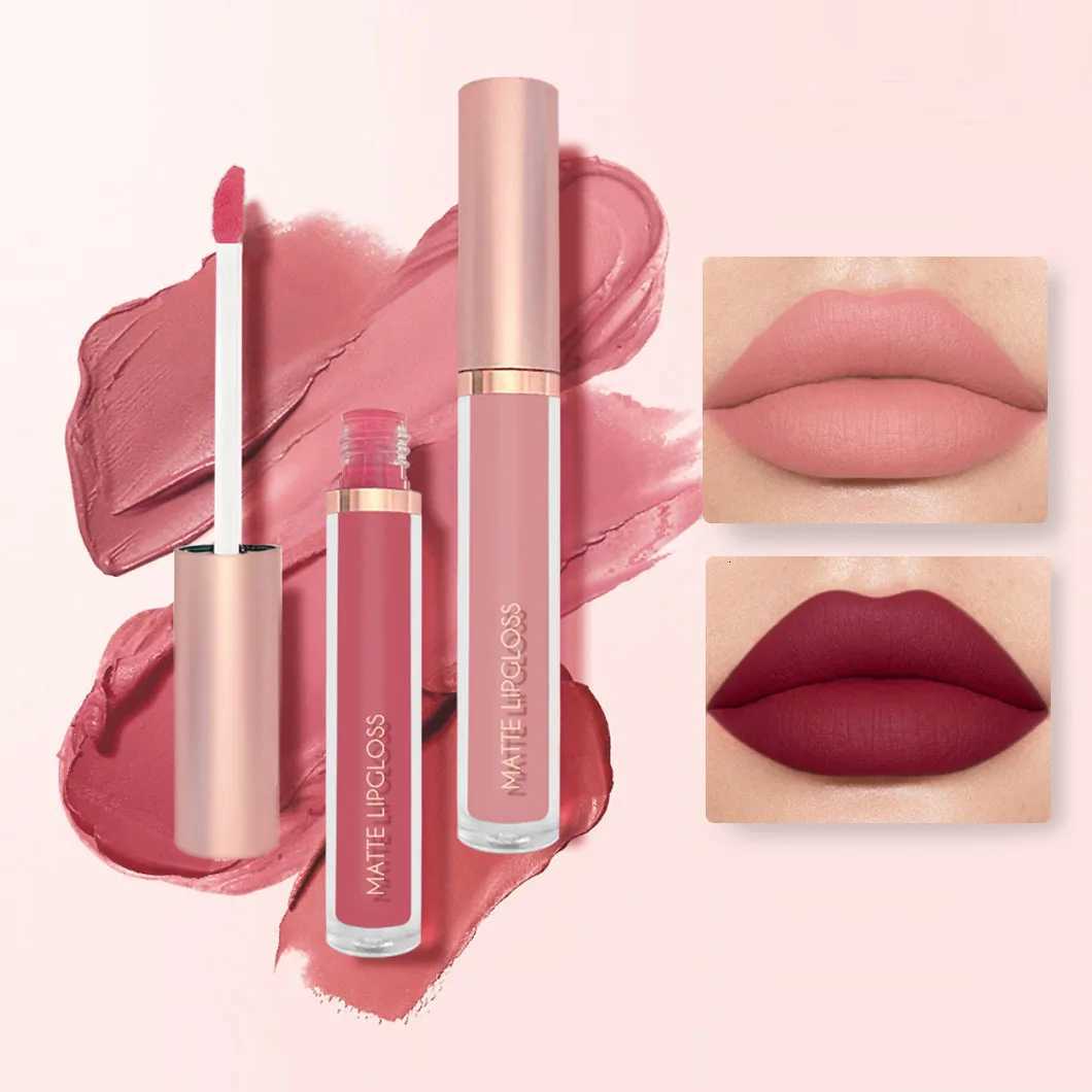 Velvet Matte 3pcs Lip Gloss Set Non Sticky Red Lip Glaze Hydrating Long Lasting Liquid Lipstick Not Fade Waterproof makeupXJ250724