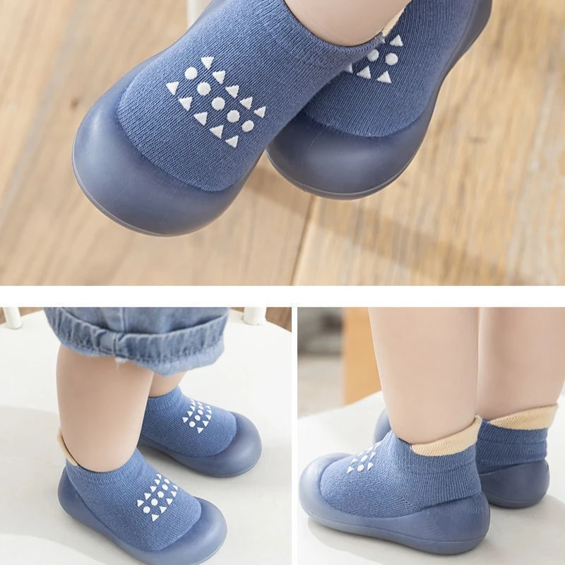 Summer Combed Cotton AntiSlip and Breathable Childrens Soft Sole Shoes Baby Walking Mesh Faced Floor Socks 250725