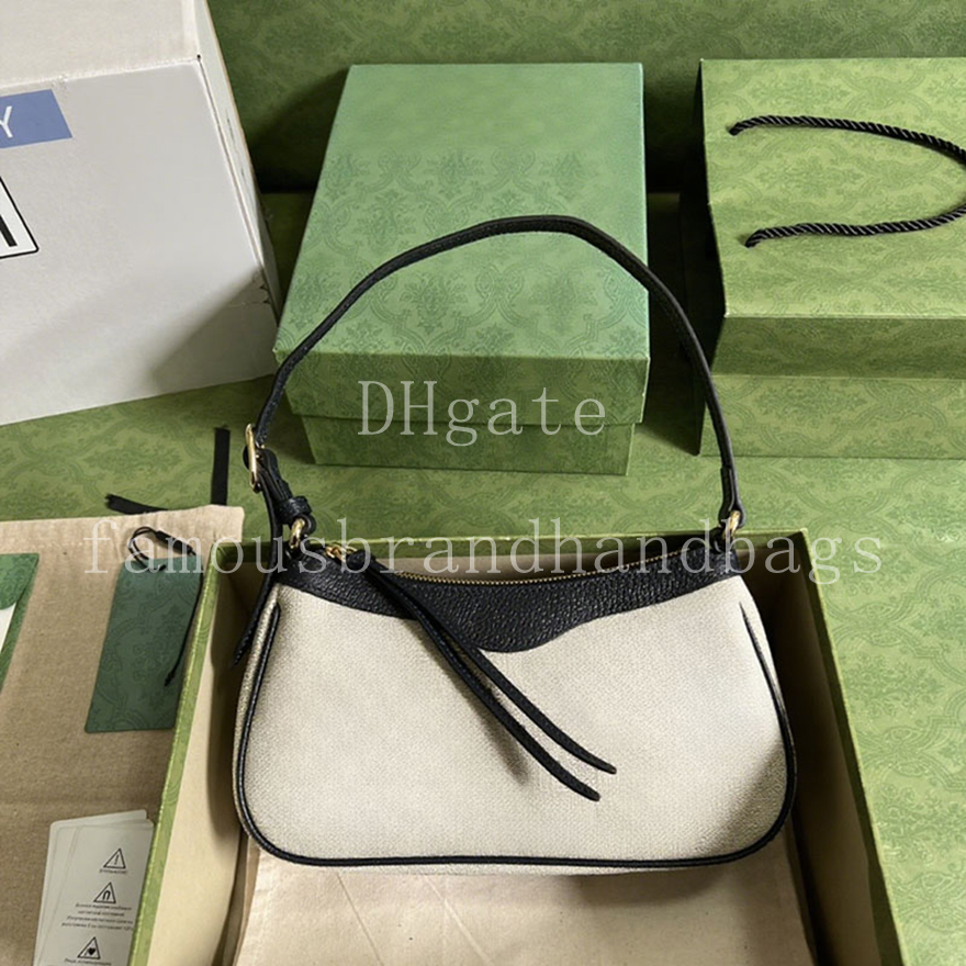 Designer Hobo Bag 25CM Mirror Quality Canvas Women Shoulder Bag Luxury Underarm Bag With Box 25G735145A