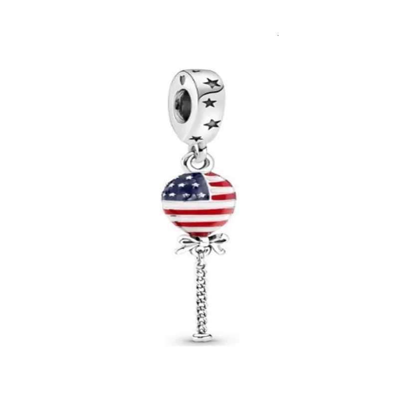2025 Europe 925 Sterling Silver National Flag Charm Fits Original Bracelet Jewelry Ukraine Canada Brazil Pendant Dangle Bead Gift XJ250726