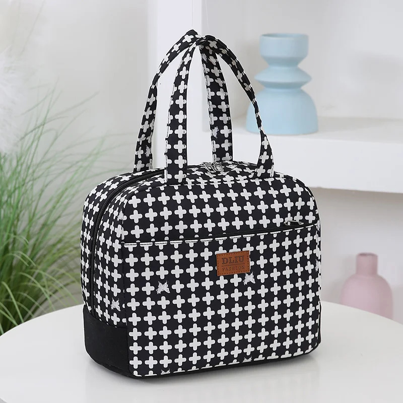 Functional Lunch Tote Bag for Work Commute and Outing Large Capacity Insulated Bento Cloth Bag for Convenient Handheld Bag 250723