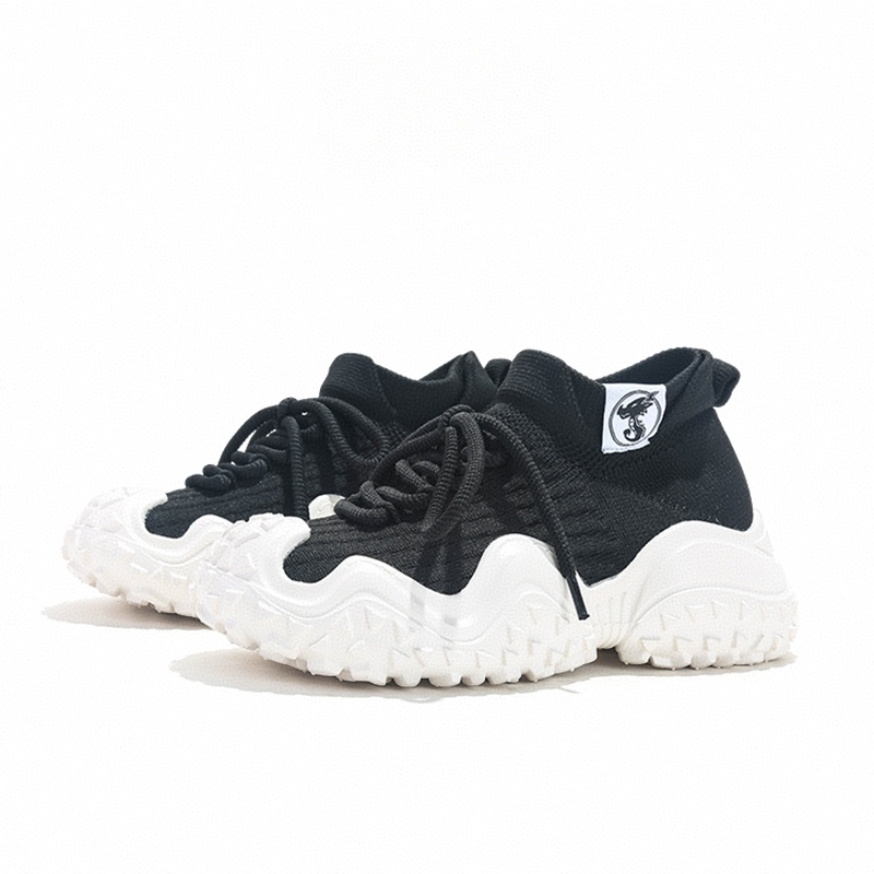 Jiffly Women's Fall/Winter '24 Net Mesh Breathable Socks Sneakers with Thick Soles