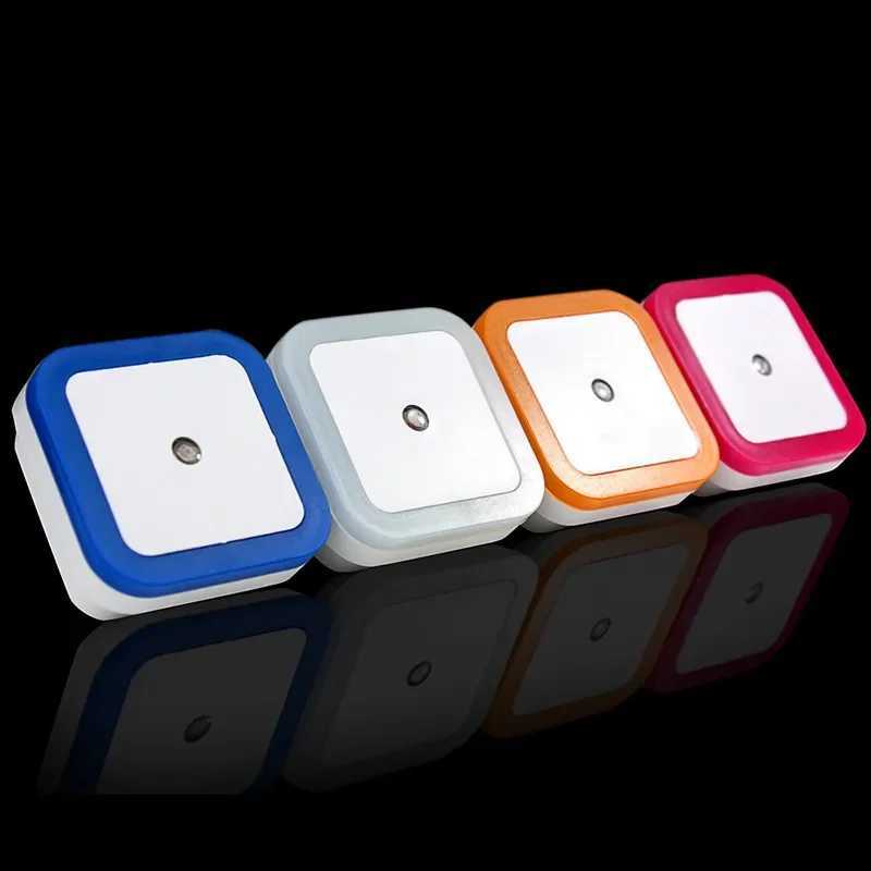 1-4pcs LED Wireless Sensor Night Light EU US Plug Mini Square Night Light for Baby Children Living Room Bedroom Corridor Lighting Lamp XJ250725
