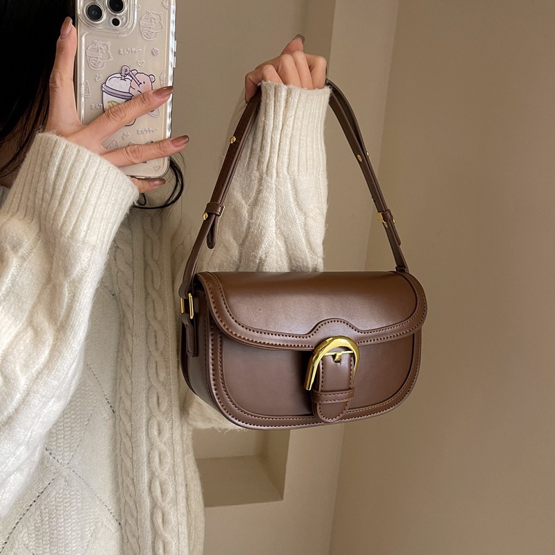 Luxury Brand Designer Bag Women's Bag This Year's Trendy Bag Women's New High-End Retro Texture Shoulder Underarm Bag Autumn Winter Lux