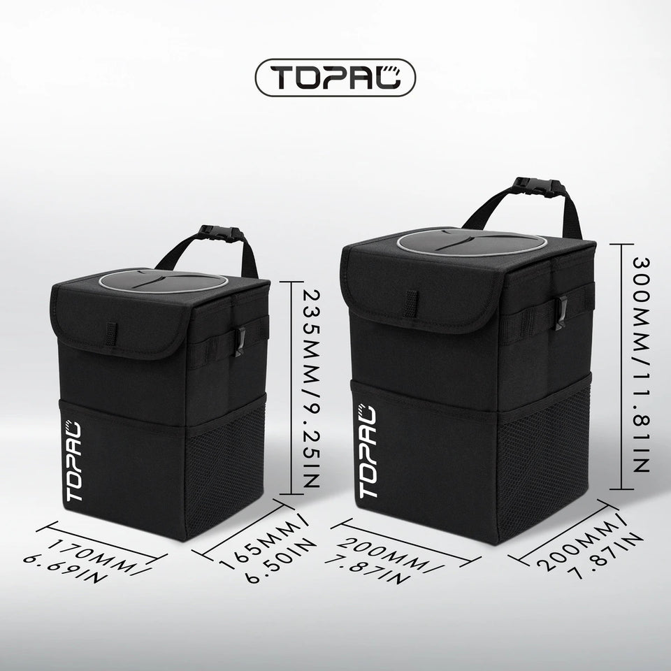 ecofriendly reusable car trash can for organized rides