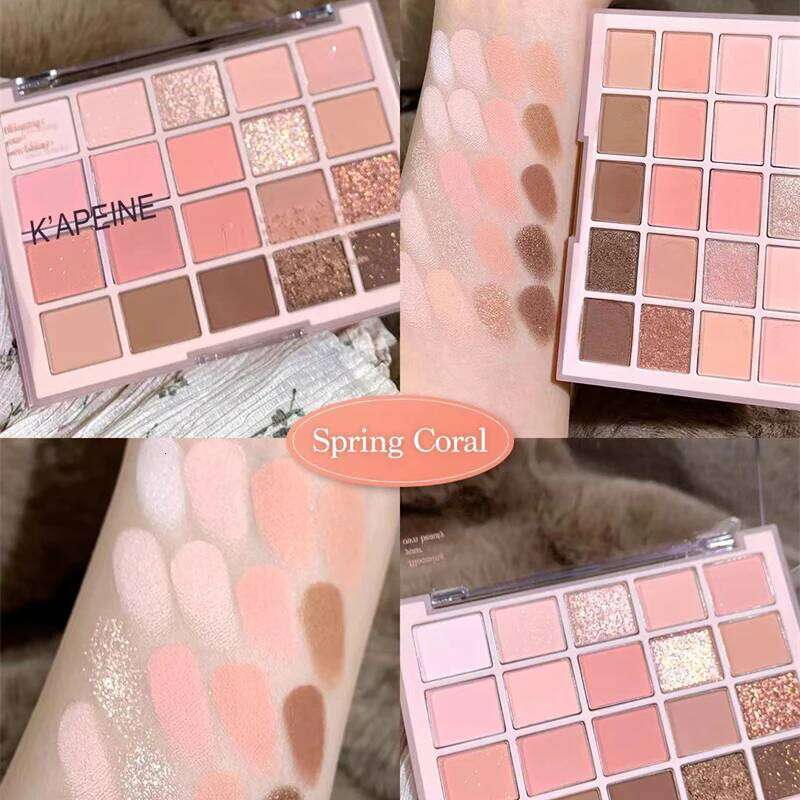 20Color Korean Low Saturation Eyeshadow Palette ple Matte Pearlescent Long Lasting Waterproof Glitter Shadow Eye Makeup