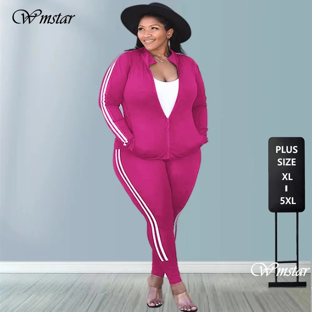 Plus Size Sets Womens Sweatsuits Winter Clothes Tracksuit 2 Piece Outfits Sweatshirt Sweatpants Wholesale Drop 250717
