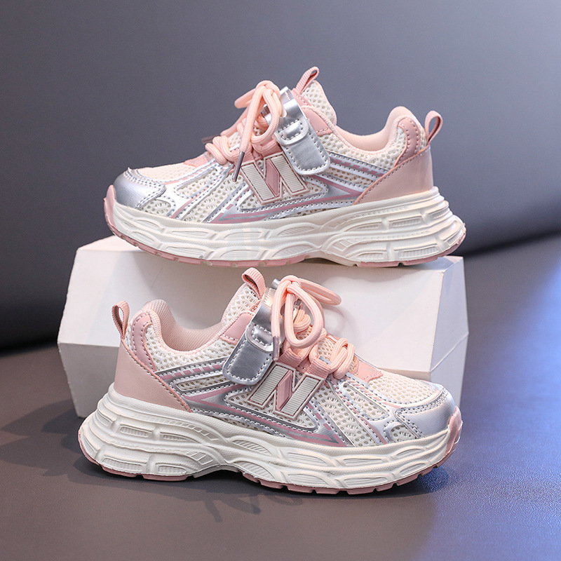 Red dad shoes for boys, new children's sports shoes for spring 2025 new running shoes for middle and older boys in spring and autumn