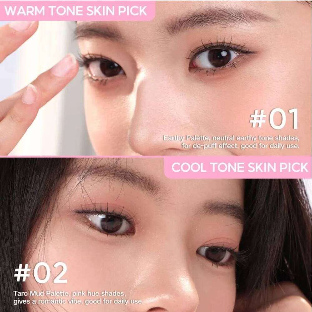 Judydoll Portable lti-Function Box Highlighter Blush Mascara Eyeshadow Eyebrow Powder Brush Cosmetics