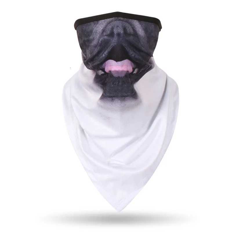 Multifunctional 3D Animal Print Triangle Scarf Bandana Sports Hiking Headgear Cycling Face Mask Fishing Neck Warmer Gaiter Z250725