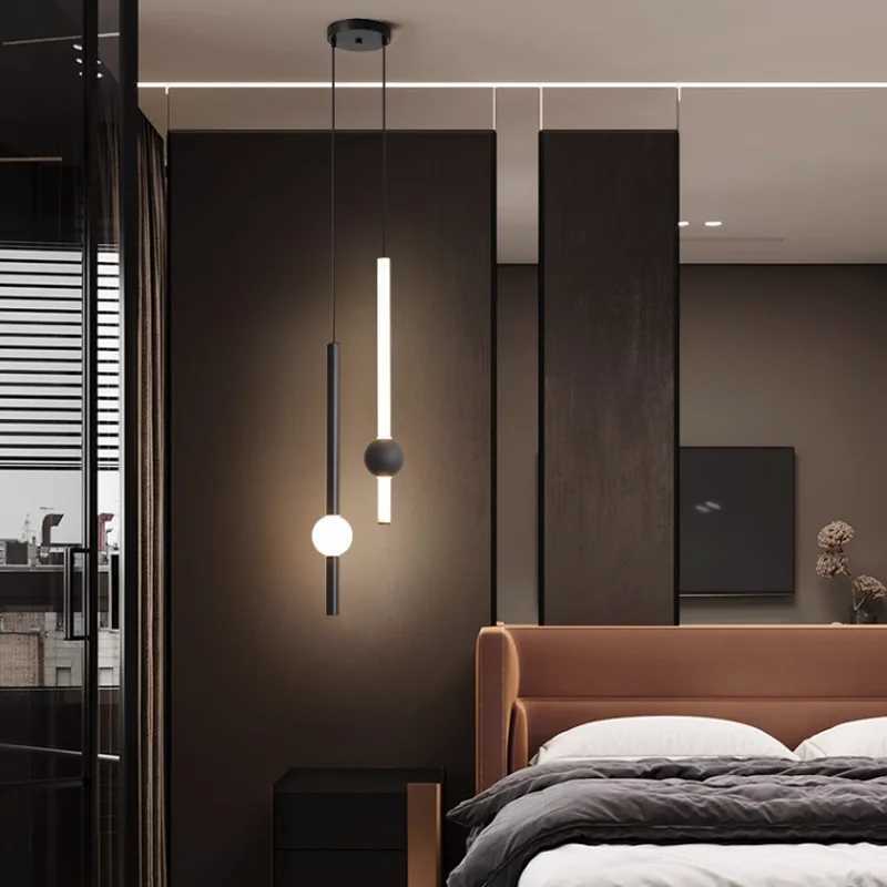 Led PE Ball Pendant Light for Bedroom Bedside Hanging Lamp Ceiling Chandeliers Modern Lighting Decoration Entrance Luminaire XJ250725
