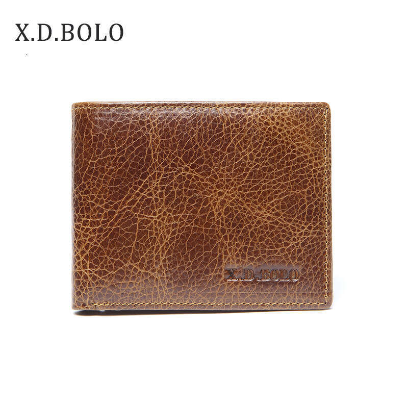 Cowhide Short Casual Men's Wallet Multi-Card Slot Coin Purse designer wallet B5 B5