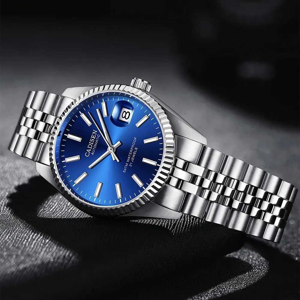 CADISEN Men Mechanical Watch Top Brand Luxury Automatic Watch Business Stainless Steel Waterproof Watch Men Relogio Maschino X250726