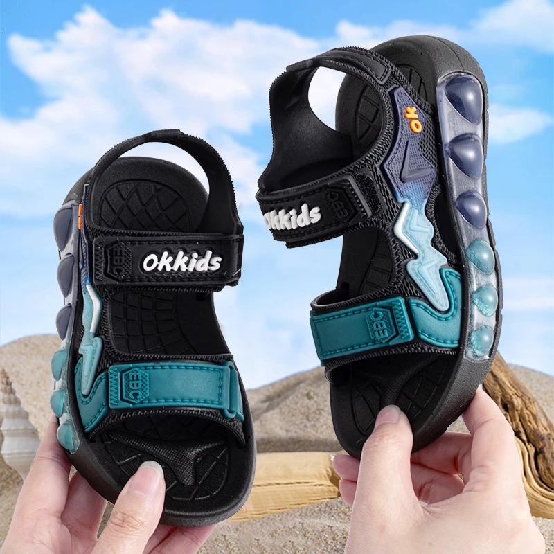 Summer Childrens Soft Soled Sandals Anti Slip Breathable For Boys And Girls Water Wading Baby Beach Sandals 250725