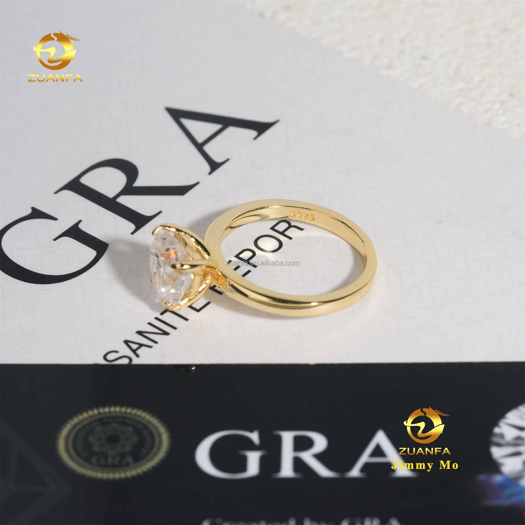 Hidden Halo Elegant Bridal Wedding Jewelry 925 Silver Heart Moissanite Diamond Engagement Ring Women With GRA Certificate