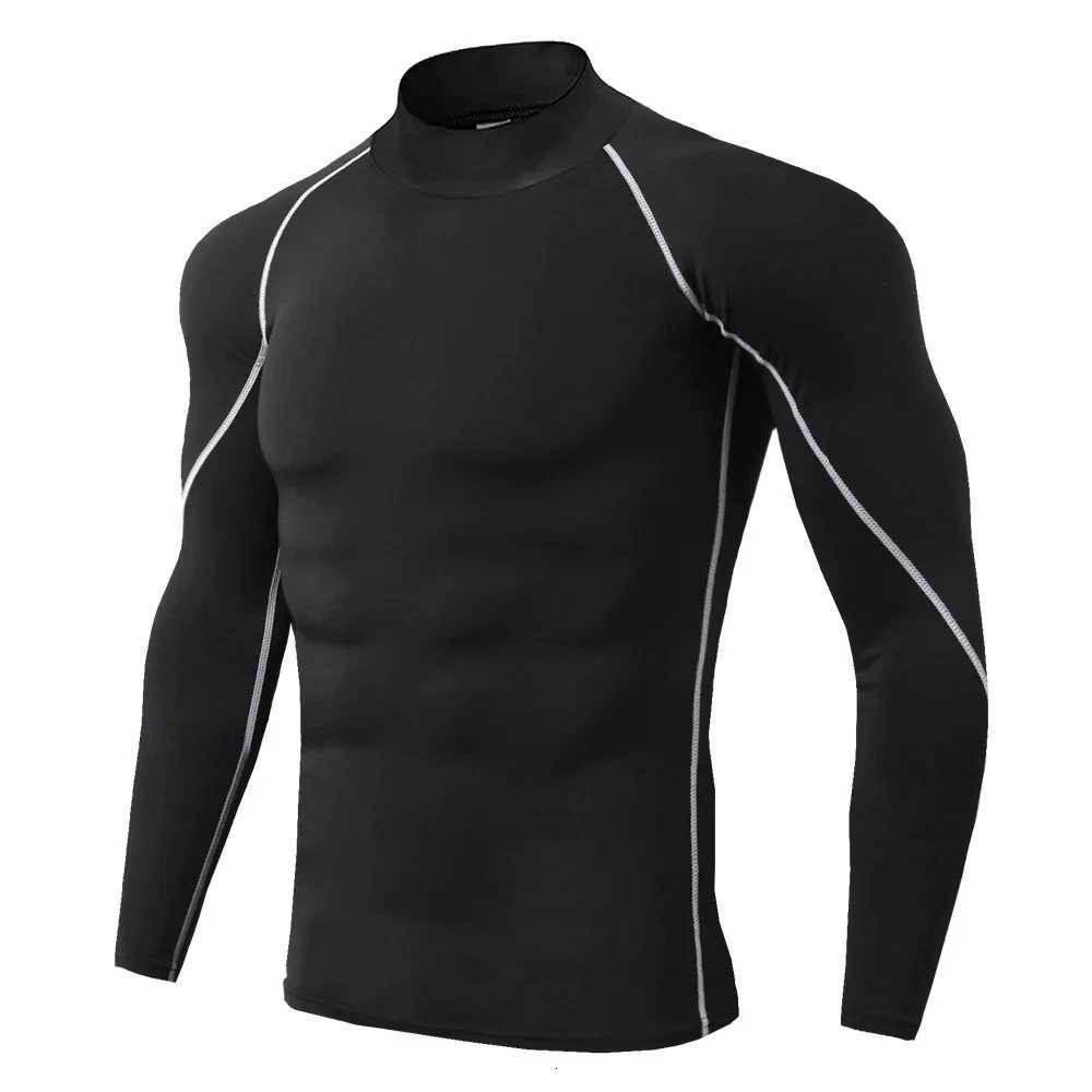 Men Sport T-shirt Quick Dry Bodybuilding Running Shirt Long Sleeve Compression Top Gym T Shirt Men Fitness Tight Rashgard Z250725