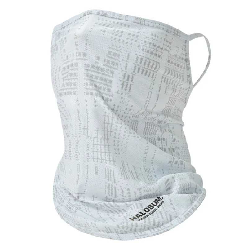 Thin Breathable Quick-dry Outdoor Face Mask Sun Protection Summer Silk Scarf Letter Pullover Neck Warmer Z250725