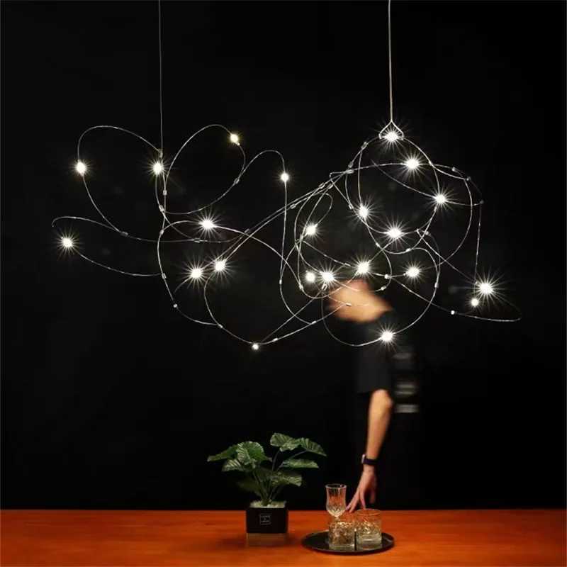 Disc Quasar Chandelier Nordic Moooi Flock Lamp Firefly Designer Lamp for Hotels Luxury Dining Room Furniture Stairwell LightingXJ250725