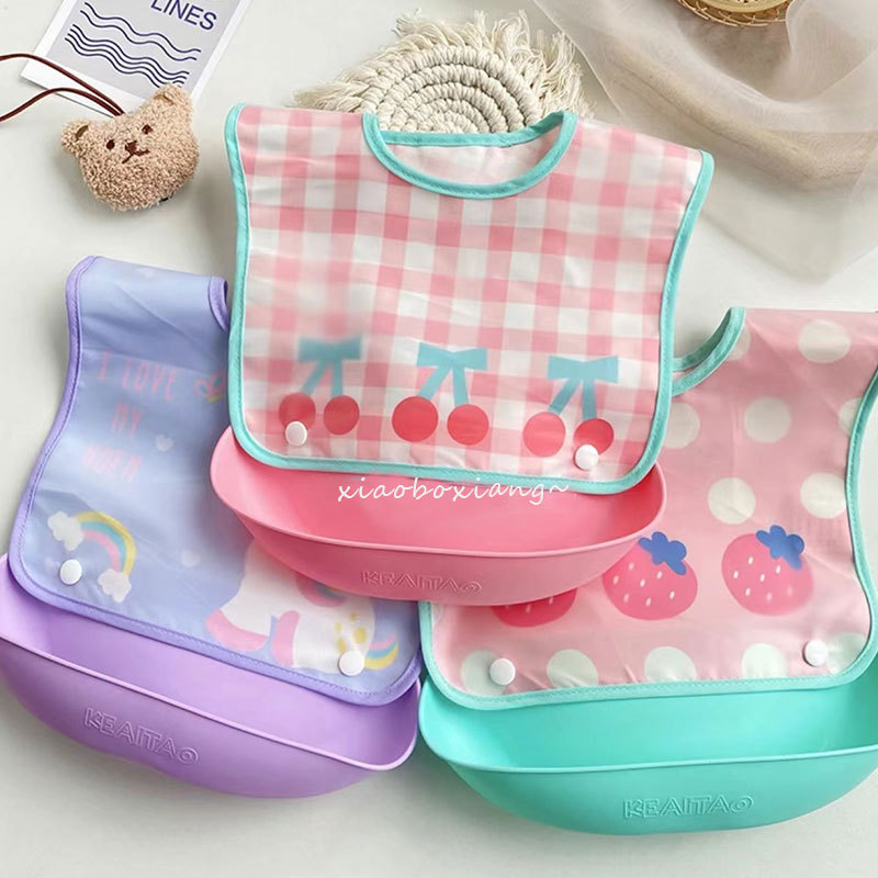 Waterproof Custom Baby Feeding Bib - Sleeveless Anti-Dirt Complementary Food Cover