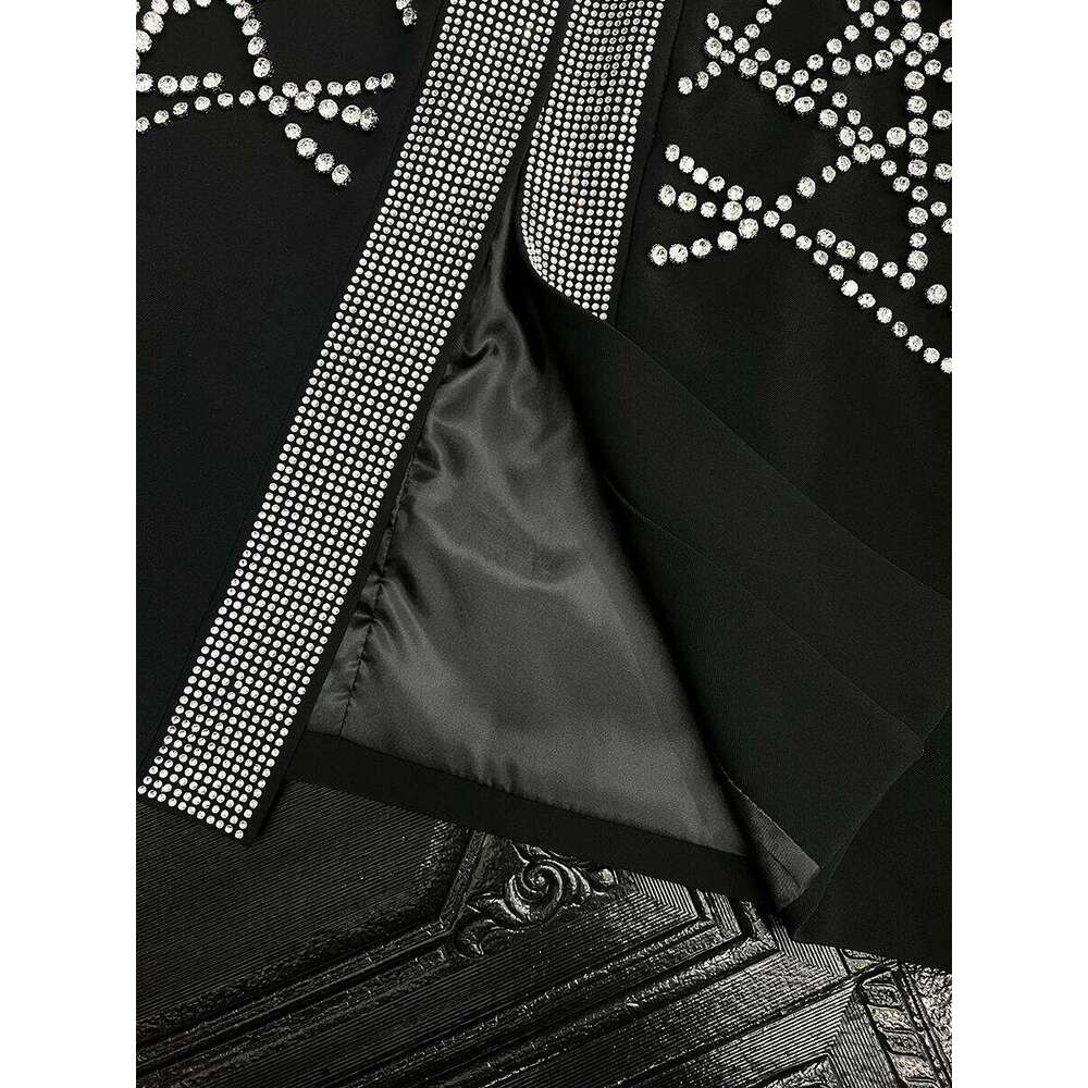 2025 Spring New Glossy Hot Dia Small Fragrant Jackets Men's Light Handsome High-End Tops Trendy Shoulder Pad Coats