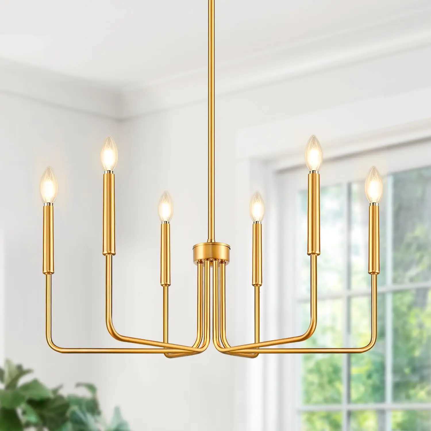 Loft Chandelier Light 6 Heads AC110-260V Modern Candle Ceiling Chandeliers Lamp Household Vintage Iron Hanging Lamps E14 Fixture XJ250725