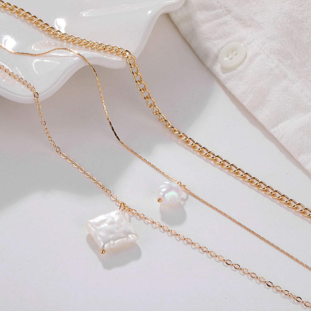 Lotus Cross Coconut Tree Virgin Mary for Women Personalized Metal Multi-layer Necklace Jewelry ddmythur