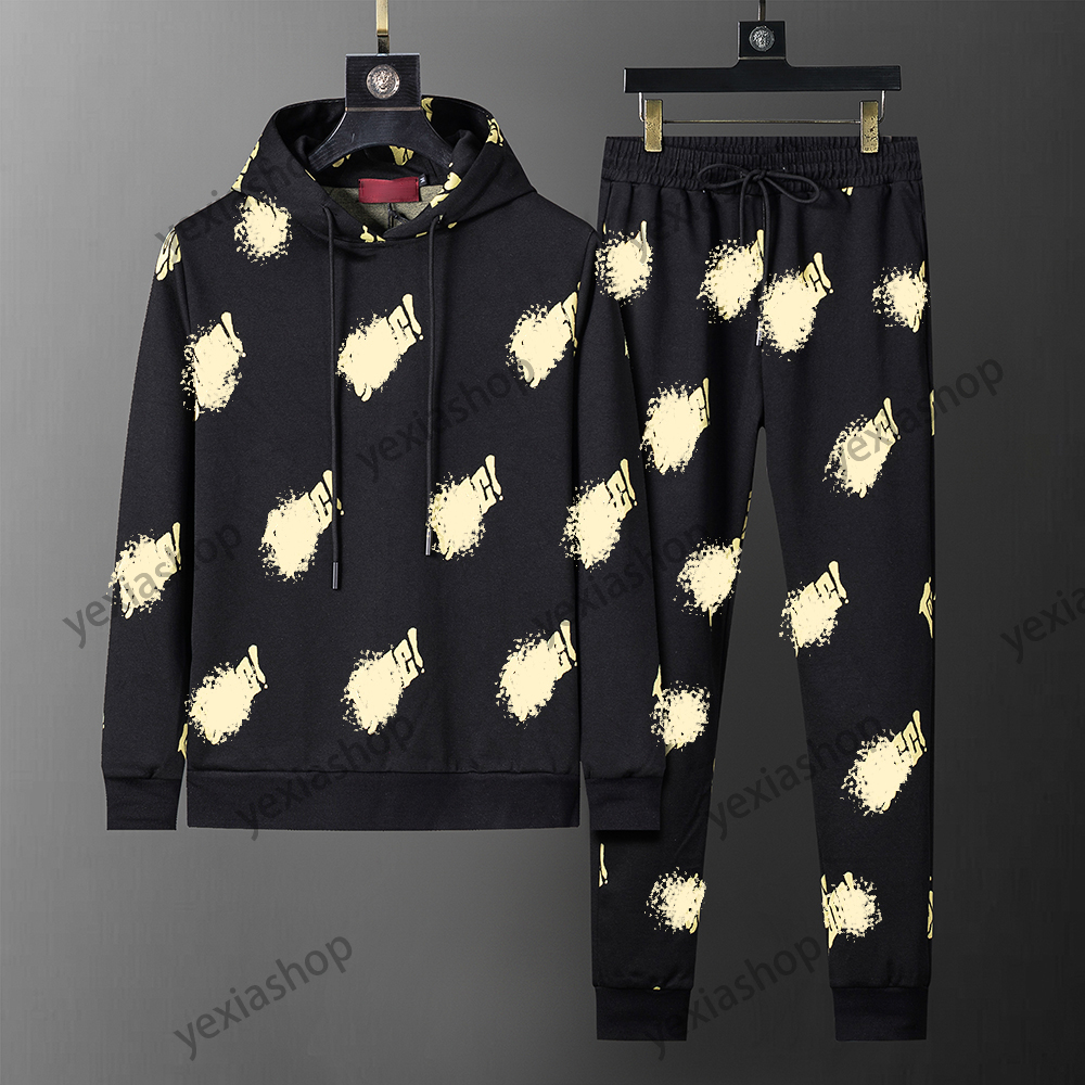 Designer Mens Tracksuit Causal Men Women Suits Fleece Sweatsuits Sport Autumn Winter Pollover Fashion hoodies Jogger sweatpants Sportwear Asian size m-3xl