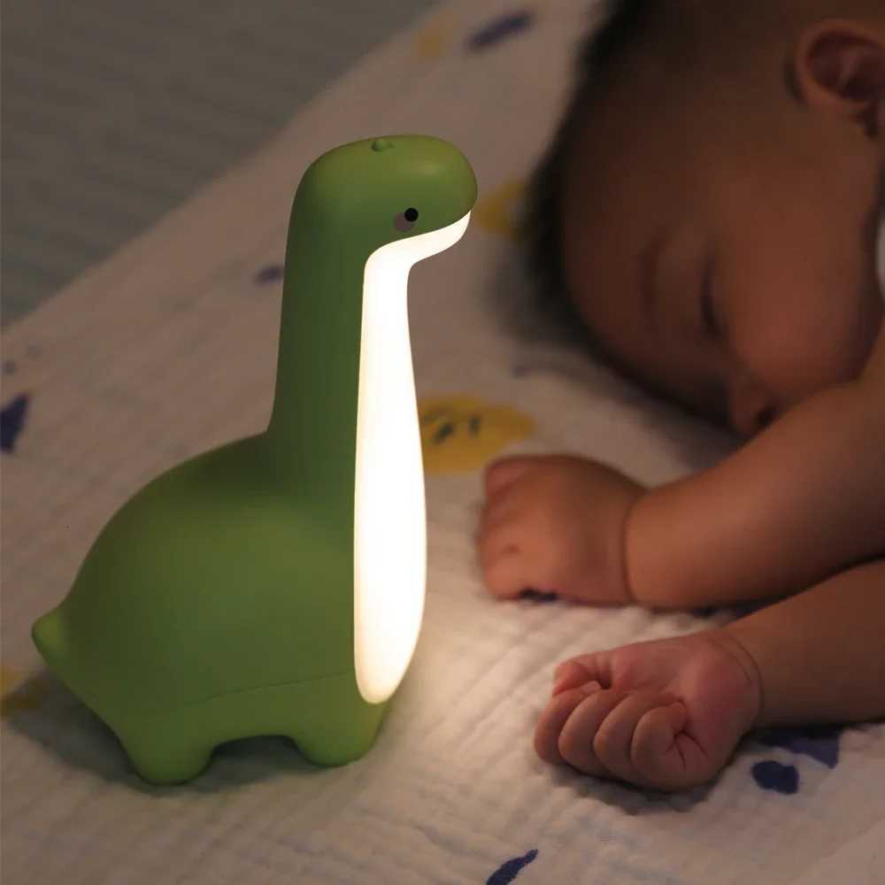 Dinosaur Night Light Cute Childrens Night Light Eye Protection Bedside Timing Lamp USB Charging Room Decoration Childrens Gift XJ250725