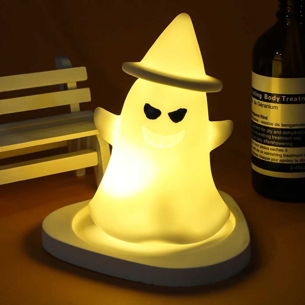Halloween Decoration Skull LED Night Light Bedroom Table Horror Ghost Lamps Room Decor Bedside Lighting Lamps for Kid Gift XJ250725
