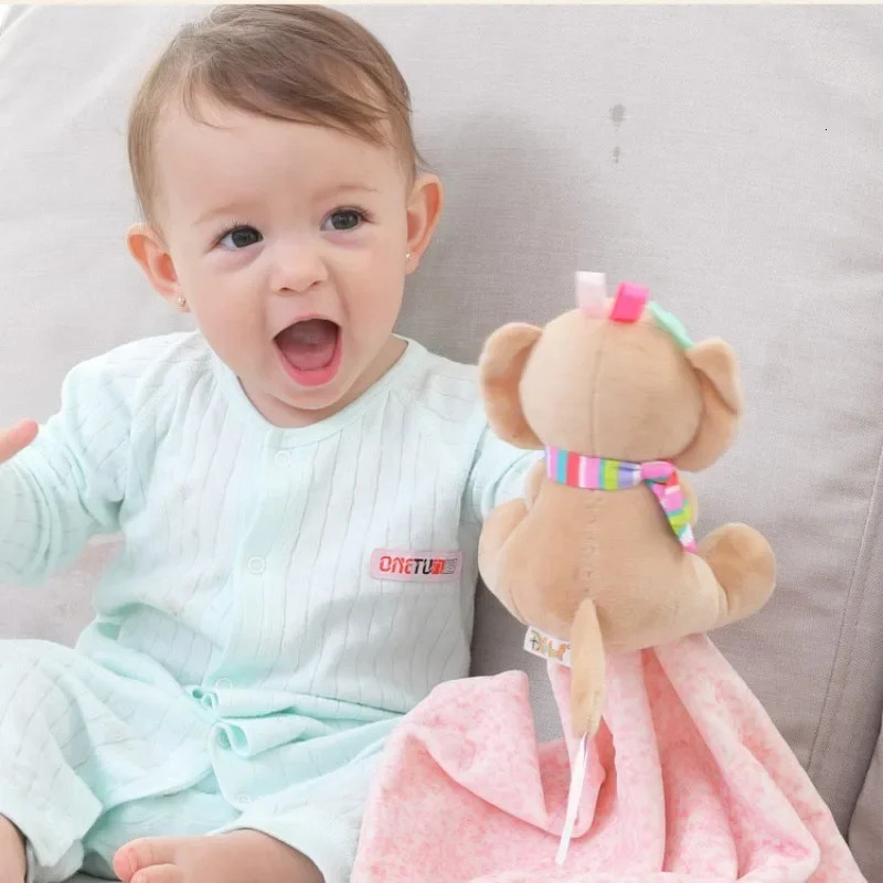 born Baby Appease Towel Infant Cartoon Animals Sleeping Dolls Comfort Kids Sleep Toy Soothe Bibs Soft Cute Blanket 250725