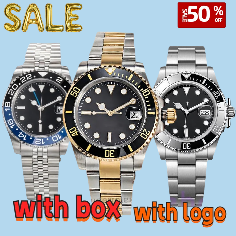 Luxury watch mens automatic mechanical ceramics watches 41mm full stainless steel Gliding clasp wrist Swim watches sapphire super luminous with box u1 watch