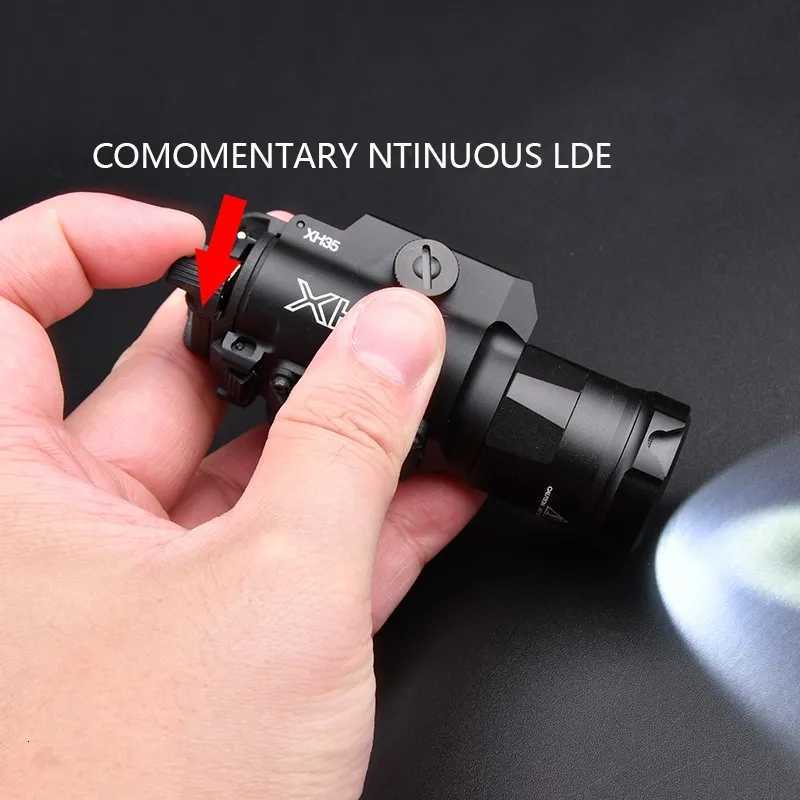 300 Metal Surefire X300 Ultra XH35 Weapon Gun Light Airsoft SF X300U Flashlight Glock G17 G19 Pistol Scout Light Fit 20mm Rail W250722