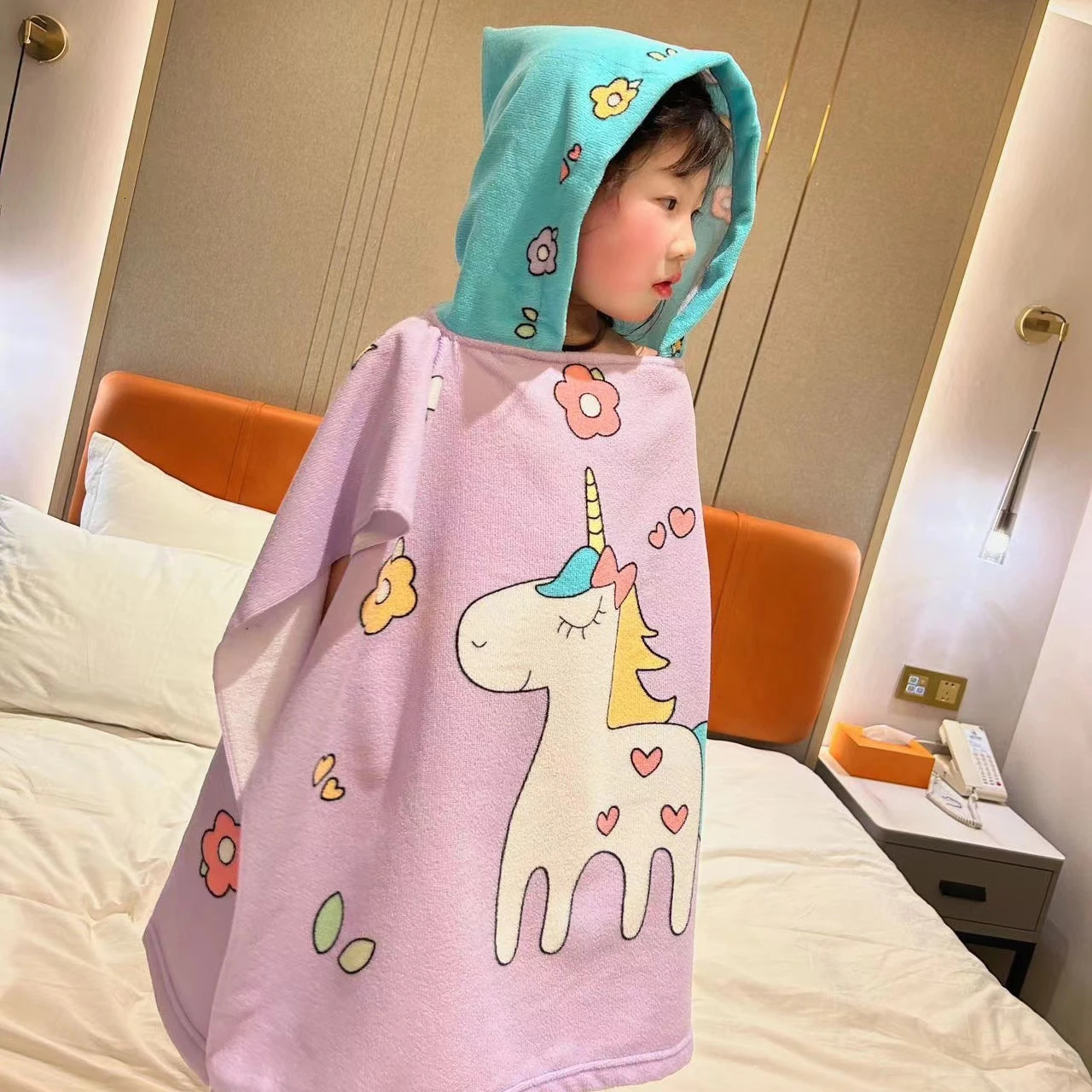 Baby Bath Towel Kids Beach With Hood Boys Girls Hooded Towels Absorbent Robe For Infant Cloak 250725