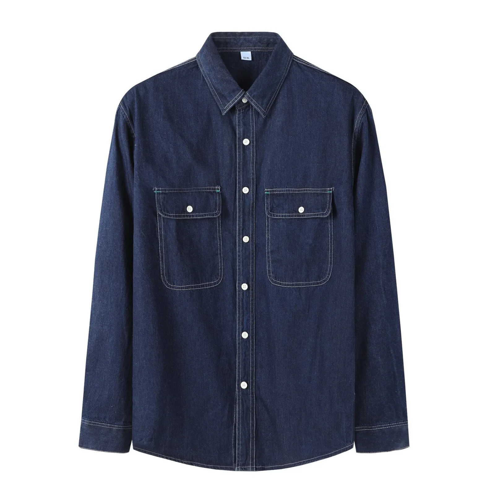 Casual Denim Shirt Mens Outerwear Long Sleeve Autumn Winter Fashion Versatile Korean Style Male Top Quality Sensation 250725