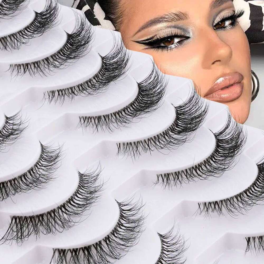 YSDO Natura Cat Eye 3/10 Pairs Faux 3d Mink Reusable Fake Eyelashes Tools Soft Wispy False Lashes maquille X250725