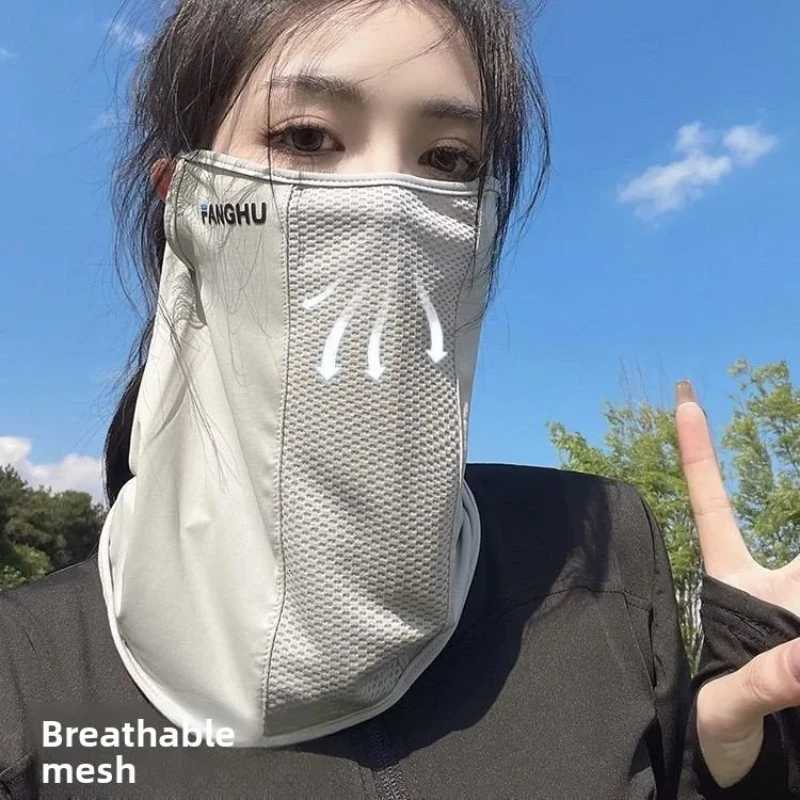 New Summer Sunscreen Silk Mask Unisex UV Protection Neck Wrap Face Cover Scarf for Outdoor Activities Hiking Cycling Surfing Z250725
