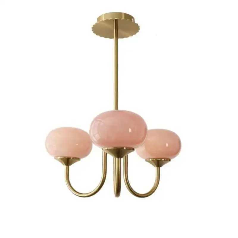 Nordic Simple Room Pendant Lighting Bedroom Lamps Designer Art Warm Romantic Childrens Room Pink Medieval Bauhaus ChandelierXJ250725