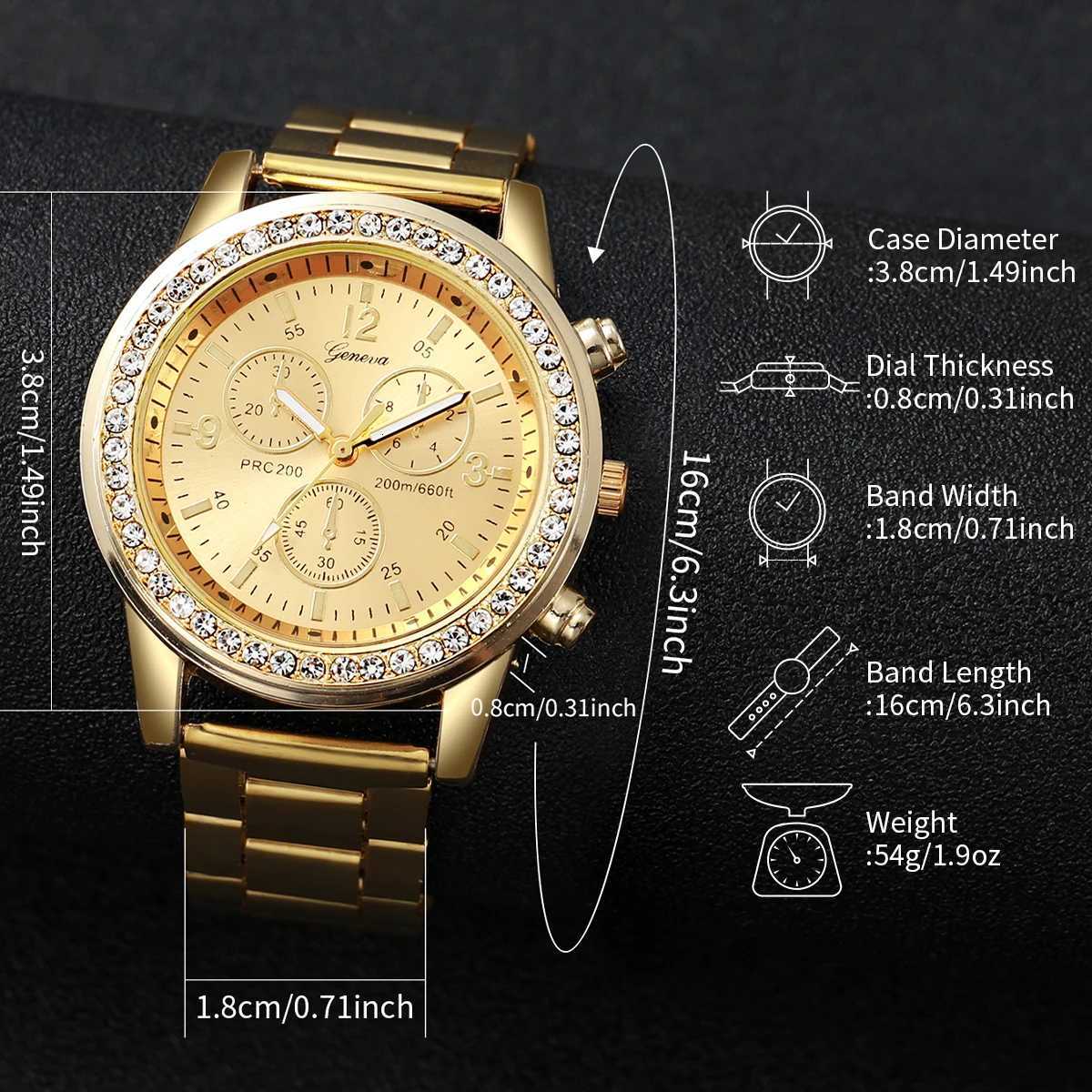 4pcs/set Wens Light Luxury Simple Quartz Temperament Watch Casual Sports Style Quartz Watch With Bracelet (Box Not Included) X250726