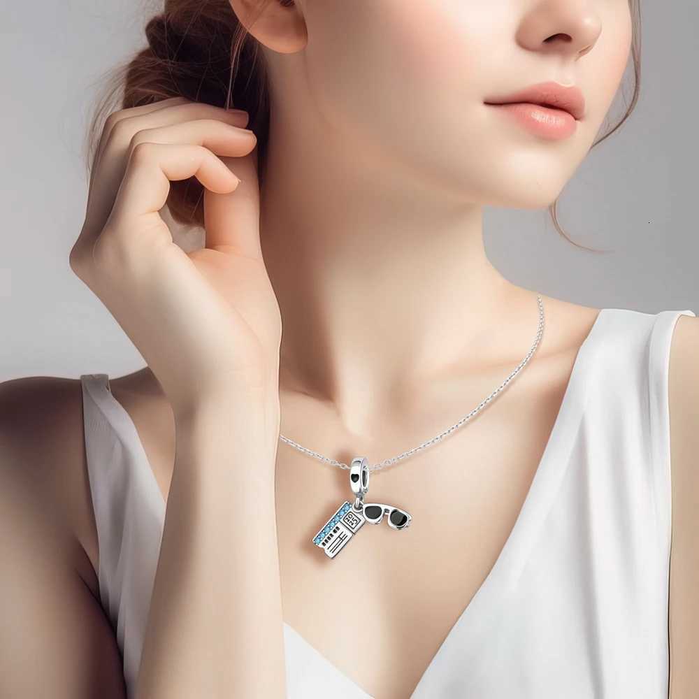 925 Sterling Silver Airplane Travel Charms Plane Pendant Bead Fits Original Bracelet for Women Necklace DIY Fine Jewelry Gift XJ250726