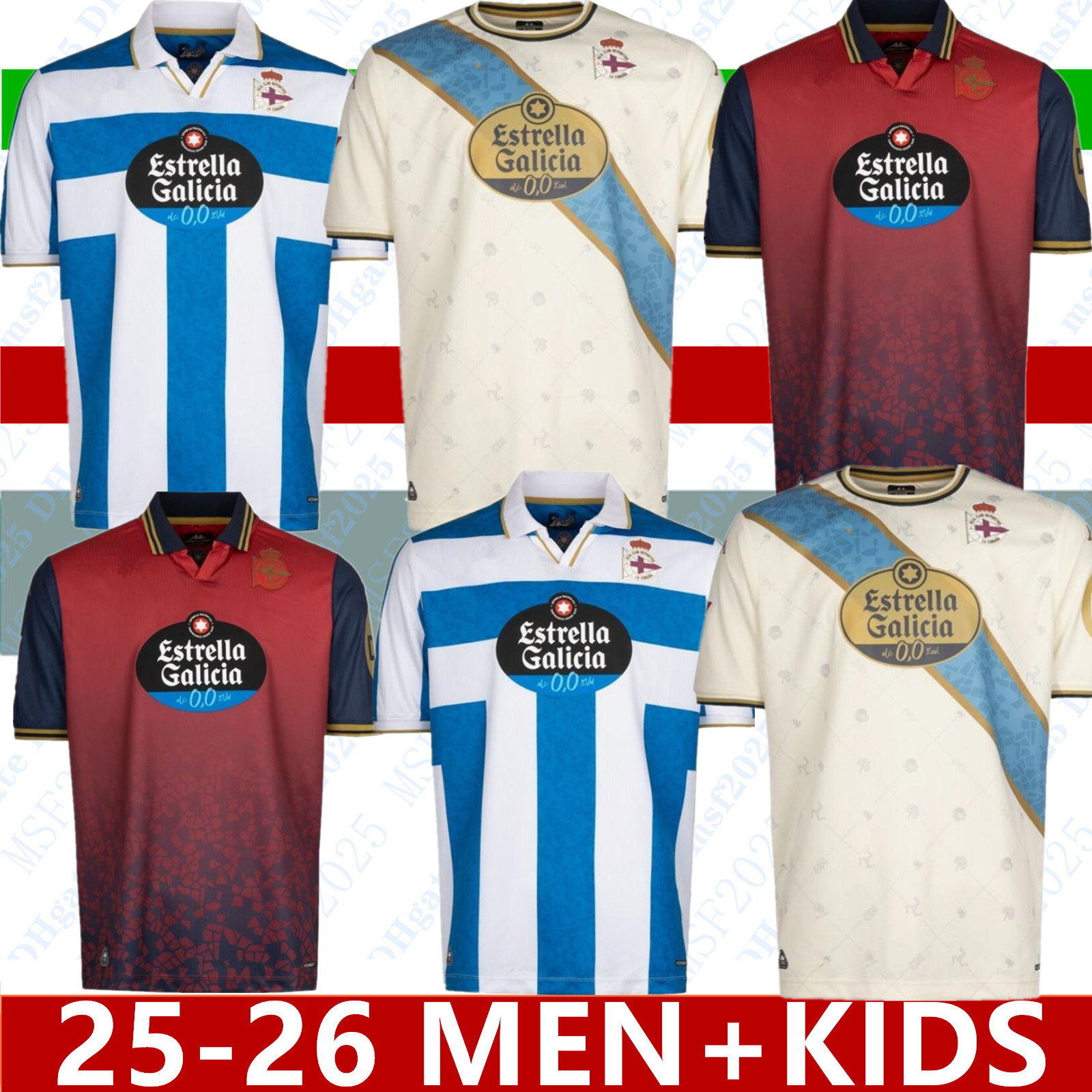 3XL 4XL 25 26 Deportivo La Coruna 25th Anniversary Retro Soccer Jerseys MAKAAY DJALMINHA depor TRISTAN YEREMAY 2025 2026 home away RETRO classic Football Shirts MEN