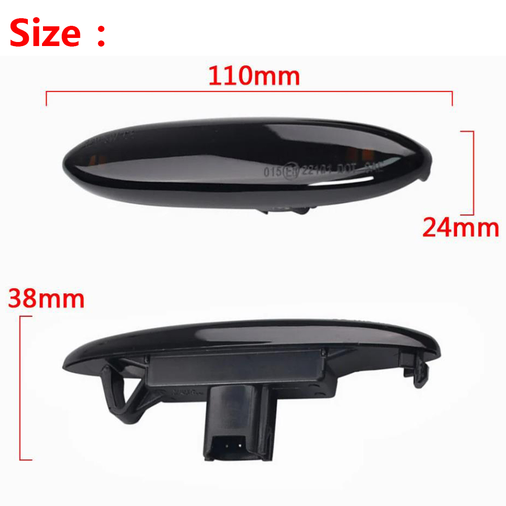 For Toyota Highlander XU40 2008-2013 LED Side Fender Marker Turn Signal Indicator Light 2PC