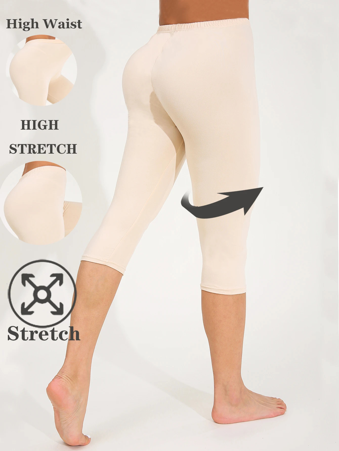 CUHAKCI Spring Summer Fashion Sharpened Womens Leggings Sexy Simple Pure Color Seven Pants Stretch Fitness Athletic Yoga 250725