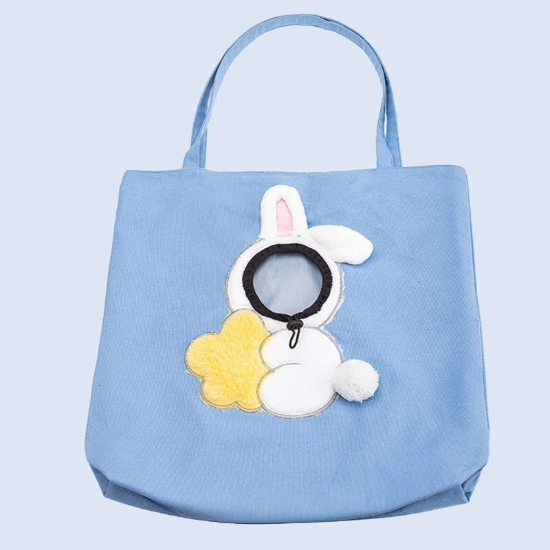 Pet Carrier Bag Pet Bag Dog Bag Cute Canvas Cat Crossbody Bag Handbag Small Dog Head-Exposed Shoulder Pet Outdoor Bag