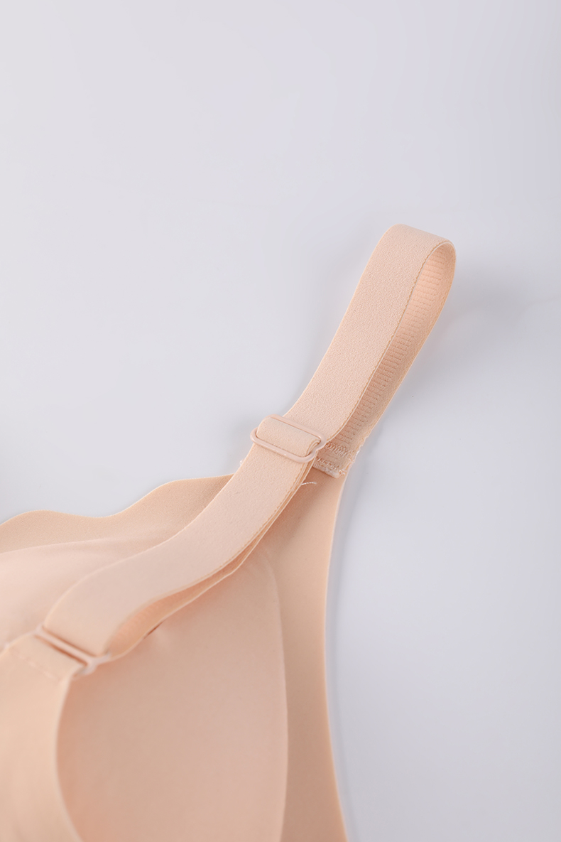 Nylon Jelly-Bonded Seamless Wirefree bra for Women, adjustable Straps Elasticity Lady Eveyday Wirfess pLus up plus Size bra