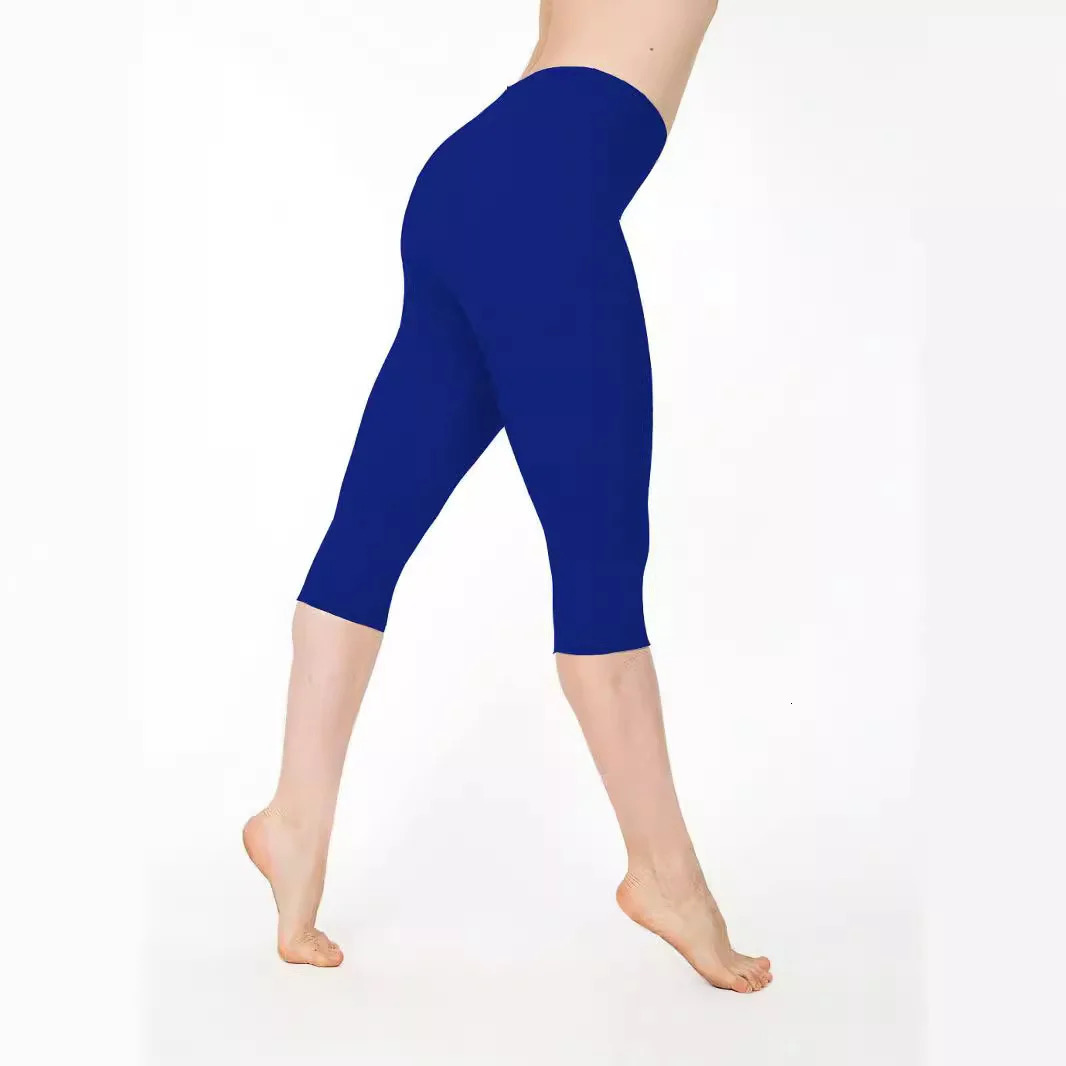 High Waist Push Up Fitness Leggings Crop Wide Waistband Cycling Short Workout Jogging For Women Training 250725
