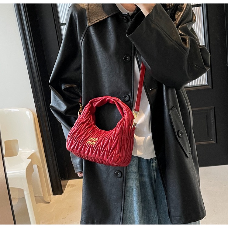 Designer Bag Shoulder Bag Luxury Bag High Quality Women's handbag Purse Leathe Pleated Crossbody bag Free shipping Multicolored bag Small Hobo ba